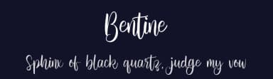 Bentine by Riki — Script Handwritten Font — thumbnail 2