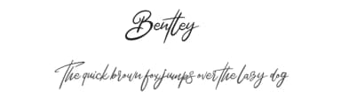 Bentley by Vunira Design — Script Handwritten Font — thumbnail 1