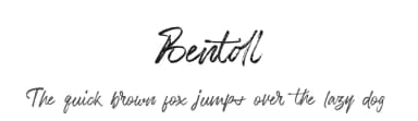 Bentoll by Arief HK — Script Handwritten Font — thumbnail 1