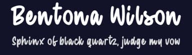 Bentona Wilson by Creakokun Studio — Script Handwritten Font — thumbnail 2