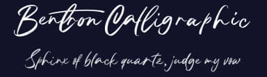 Bentron Calligraphic by Måns Grebäck — Script Handwritten Font — thumbnail 2