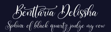 Benttaria Delissha by Perspectype Studio - Letterena.com — Script Handwritten Font — thumbnail 2
