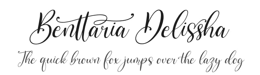 Benttaria Delissha by Perspectype Studio - Letterena.com — Script Handwritten Font