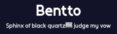Bentto by twinletter — Sans Serif Font — thumbnail 2