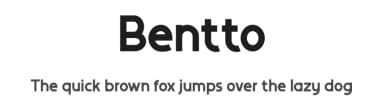 Bentto by twinletter — Sans Serif Font — thumbnail 1