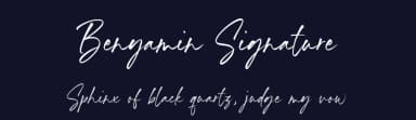 Benyamin Signature by Timur Type — Script Handwritten Font — thumbnail 2