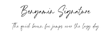 Benyamin Signature by Timur Type — Script Handwritten Font — thumbnail 1