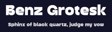 Benz Grotesk by Sign Studio — Sans Serif Font — thumbnail 2