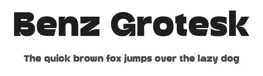Benz Grotesk by Sign Studio — Sans Serif Font