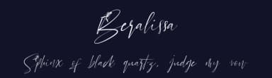 Beralissa by Jadatype — Script Handwritten Font — thumbnail 2