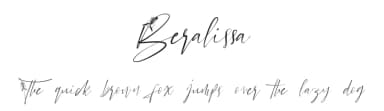 Beralissa by Jadatype — Script Handwritten Font — thumbnail 1