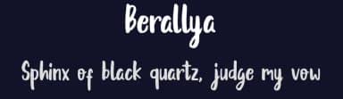 Berallya by Type Gang — Script Handwritten Font — thumbnail 2