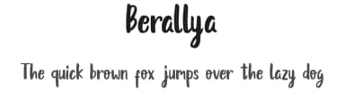 Berallya by Type Gang — Script Handwritten Font — thumbnail 1