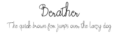 Berather by Muhammad Wahyudin — Script Handwritten Font — thumbnail 1