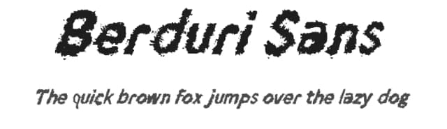 Berduri Sans by Damasyp — Script Handwritten Font