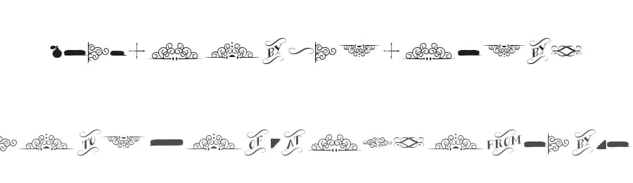 Bergamot Ornaments by Emily Lime Design — Dingbats Font