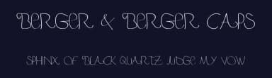 Berger & Berger Caps by Daniel  Angermann — Script Handwritten Font — thumbnail 2