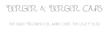 Berger & Berger Caps by Daniel  Angermann — Script Handwritten Font — thumbnail 1