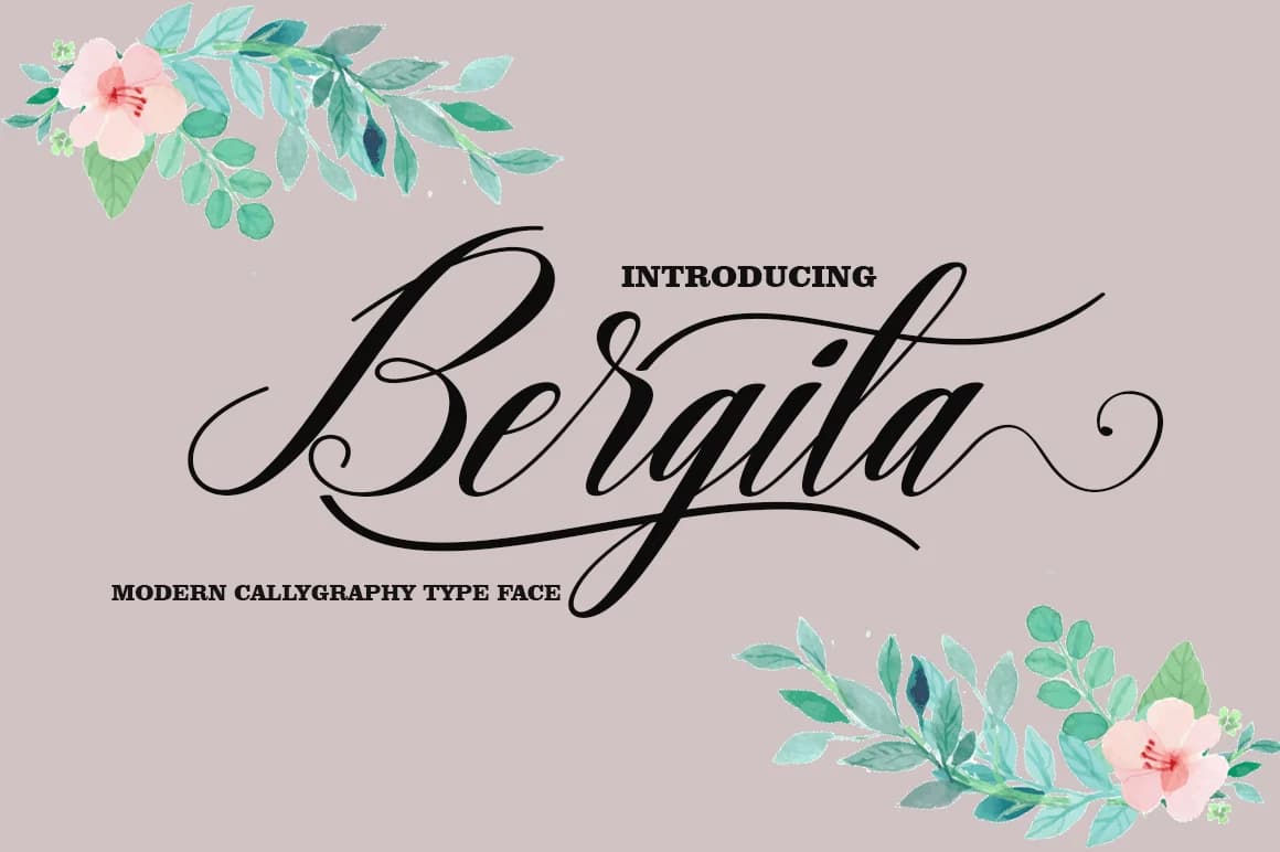 Bergita Font by AsaharStudio — Script Handwritten Font
