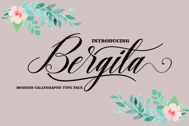 Bergita Font by AsaharStudio — Script Handwritten Font