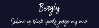 Bergly by Skiiller Studio — Script Handwritten Font — thumbnail 2