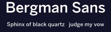 Bergman Sans by Maulana Creative — Sans Serif Font — thumbnail 2