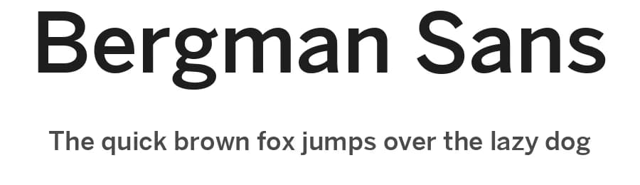 Bergman Sans by Maulana Creative — Sans Serif Font