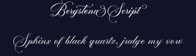 Bergstena Script by Måns Grebäck — Script Handwritten Font — thumbnail 2