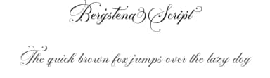 Bergstena Script by Måns Grebäck — Script Handwritten Font — thumbnail 1