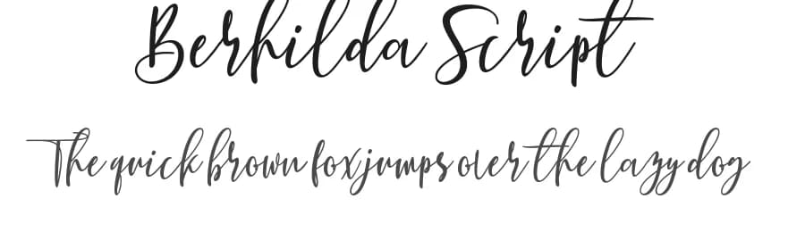 Berhilda Script by mightype — Script Handwritten Font