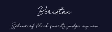 Beristan by Bale — Script Handwritten Font — thumbnail 2