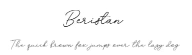 Beristan by Bale — Script Handwritten Font — thumbnail 1