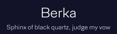 Berka by Wahyu & Sani Co. — Sans Serif Font — thumbnail 2