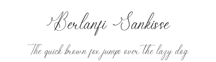 Berlanfi Sankisse by Letterena Studios — Script Handwritten Font