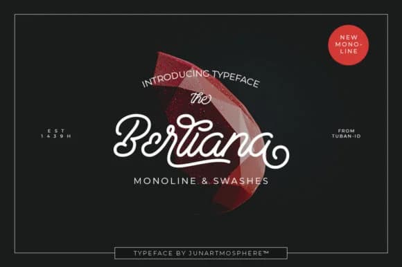 Berliana Script Font by junanobi — Script Handwritten Font