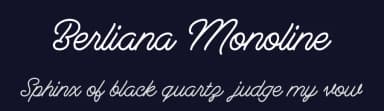 Berliana Monoline by Junaedi Junaedi — Script Handwritten Font — thumbnail 2