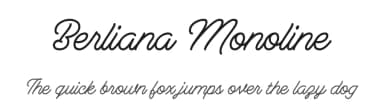 Berliana Monoline by Junaedi Junaedi — Script Handwritten Font — thumbnail 1