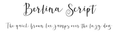 Berlina Script by Twntysix — Script Handwritten Font — thumbnail 1