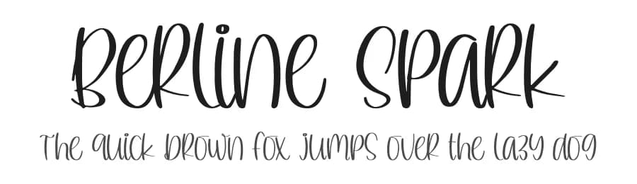 Berline Spark by Perspectype Studio - Letterena.com — Script Handwritten Font