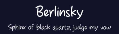Berlinsky by MJType — Script Handwritten Font — thumbnail 2