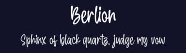 Berlion by Blankids — Script Handwritten Font — thumbnail 2
