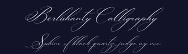 Berlishanty Calligraphy by Perspectype Studio - Letterena.com — Script Handwritten Font — thumbnail 2