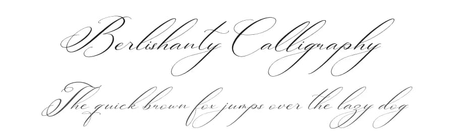 Berlishanty Calligraphy by Perspectype Studio - Letterena.com — Script Handwritten Font
