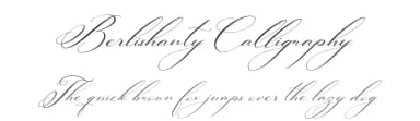 Berlishanty Calligraphy by Perspectype Studio - Letterena.com — Script Handwritten Font — thumbnail 1