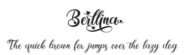 Berllina by Graphicxell — Script Handwritten Font — thumbnail 1