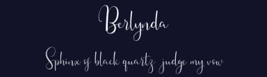 Berlynda by Vunira Design — Script Handwritten Font — thumbnail 2