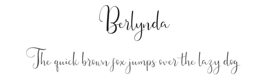 Berlynda by Vunira Design — Script Handwritten Font