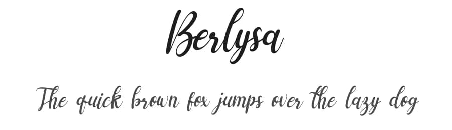 Berlysa by Letterena Studios — Script Handwritten Font