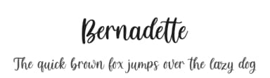 Bernadette by Jimtype Studio — Script Handwritten Font — thumbnail 1