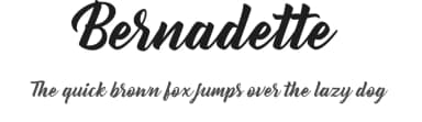 Bernadette by StereoType — Script Handwritten Font — thumbnail 1